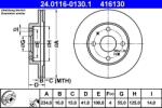 ATE Disc frana ATE 24.0116-0130.1 (24.0116-0130.1)