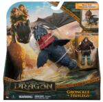 Spin Master Set Dragon Gronckle Si Figurina Viking Fishlegs - Cum Sa Iti Dresezi Dragonul Figurina