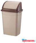  Szemetes kuka billenő fedéllel műanyag 4 literes barna UP114 (62181)