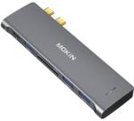 Mokin Hub 6In2 Mokin USB-C Macbookhoz 3xUSB-A 1xUSB-C 1xsd/Microsd Ezüst MUC2205