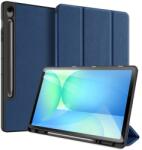 Dux Ducis Samsung Tab S10 Fe Plus Wifi Dux Ducis Domo Tok Álló, Bőr Hatású Aktív Flip, Ceruza Tartó, Sötétkék