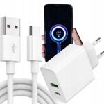 Gembird Gyorstöltő Okostelefonhoz Hálózati Kocka Qc 3.0 20W+ Usb-c Kábel 1M (TA-UC-PDQC65-01-W)
