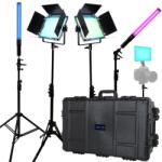 Dracast Kit Iluminare LED Dracast X Series Bi-Color Light Kit with Injection Molded Travel Case (2x DRX500RGB, 1x DRX240RGB, 2x DRXLT400)