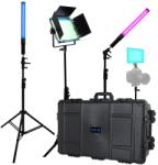 Dracast Kit Iluminare LED Dracast X Series Bi-Color Light Kit with Injection Molded Travel Case (1x DRX500RGB, 1x DRX240RGB, 2x DRXLT400)