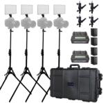 Dracast Kit Iluminare Dracast LED240 X Series On-Camera Bi-Color 4 Lampi cu Valiza Rigida + Stative