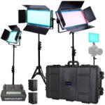 Dracast Kit Iluminare Dracast (1x DRX500RGB + 2x DRX1000RGB + 1x DRX240RGB) X Series RGBWW cu Valiza Rigida