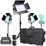 Dracast Kit Iluminare Dracast (2x DRX500RGB + 1x DRX1000RGB + 1x DRX240RGB) X Series RGBWW cu Valiza Rigida