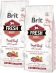 Brit Brit Fresh marhahús és sütőtök kölyökkutyáknak, nagy testű fajtáknak, ízületekhez 2x12 kg