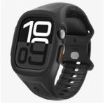 Spigen Apple Watch Series 10 46mm Spigen Liquid Air Pro Szilikon Óra Keret Szilikon Szíj, Ütésállóság, Fekete
