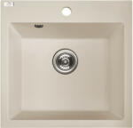 Laveo ALENA jázmin egymedencés mosogató helytakarékos szifonnal (SBA_J10T) - watermarkt