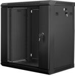 Lanberg 12U 19" fali rack szekrény 600x450mm fekete (WF01-6412-10B) (WF01-6412-10B) (WF01-6412-10B)