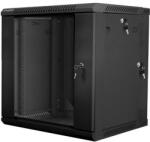 Lanberg 19" Fali rack szekrény 12U 600x600mm - Fekete (WF02-6612-10B) (WF02-6612-10B)