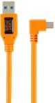 Tether Tools USB-A apa - MicroUSB-B 90° apa 2.0 Adat és töltő kábel - Narancssárga (0.5m) (CU51RT02-ORG) (CU51RT02-ORG)