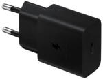  Hálózati töltő adapter, 15W, USB Type-C aljzat, PD, gyorstöltés, Samsung, fekete, gyári - csontosteam