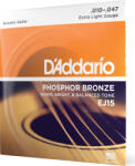  Daddario EJ15 Phosphor Bronze Acoustic Guitar Strings Extra Light 10-47 - 10% nyitási akció