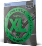  Daddario EPS220-5 5-String ProSteels Bass Guitar Strings Super Light 40-125 Long Scale - 10% nyitási akció