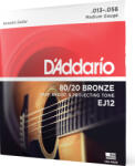  Daddario EJ12 80/12 Bronze Acoustic Guitar Strings Medium 13-56
