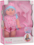 Baby-Rose 30 cm iszik-pisil baba, 2 féle