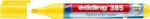 edding Marker flipchart edding Ecoline 385, corp din plastic reciclat, varf pensula flexibil, 1-5 mm, galben (ED385006)