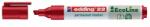 edding Marker permanent Edding 22 Ecoline, corp plastic, varf tesit 1-5 mm, rosu (ED000312) - birotica-asp