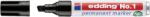 edding Marker permanent edding No. 1, corp metalic, varf tesit, 1-5 mm, negru (ED11)