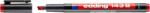 edding Marker permanent edding 143 B, corp plastic, varf tesit, 1-3 mm, rosu (ED1432) - birotica-asp