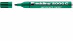 edding Marker permanent Edding 2000C, corp metalic, varf rotund, 1.5-3 mm, verde (ED200004)