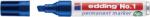 edding Marker permanent edding No. 1, corp metalic, varf tesit, 1-5 mm, albastru (ED13)