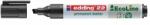 edding Marker permanent Edding 22 Ecoline, corp plastic, varf tesit 1-5 mm, negru (ED000313)