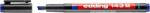 edding Marker permanent edding 143 B, corp plastic, varf tesit, 1-3 mm, albastru (ED143003)