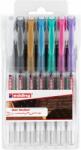 edding Roller gel edding 2185, varf 0.7 mm, 7 culori/set (ED218537)