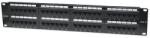 Manhattan 560283 Patch panel - CAT6 UTP patch panel, 48 portos, 2U, Fekete (560283)