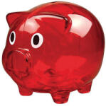 M-Collection Klasszikus műanyag malacpersely, piros (MC5623505)