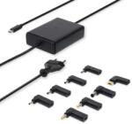 Nedis Incarcator universal Laptop Nedis, 100W, GaN, USB-C, iesire 5V - 20V / 5A, 8 conectori (NBAU100110BK)