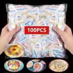  Konyhai frissentartó tárolóhuzat csomag 100 db, Színes