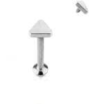  Labret háromszög dísszel, belső menetettel