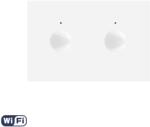 LIVOLO Modul Intrerupator Dublu WIFI cu Touch LIVOLO, standard italian - Serie Noua, Alb SmartElectro IntelligentHouse (C9-VL-FC2NY-3WP)