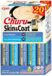 Inaba Foods INABA Churu Skin&Coat Tuna Varieties, Ton, cutie recompense fără cereale pisici, (piure), 280g