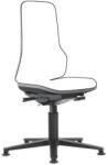 Bimos Neon Bimos 9570E munka antisztatikus ESD szék váza szinkron mechanizmussal, siklókkal, szürke