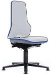Bimos Neon Bimos 9570E antisztatikus ESD szék váza szinkron mechanizmussal, siklókkal, kék