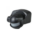 GAO 0687H kültéri PIR mozgásérzékelő, max. 1000 W, 12 m érzékelés, IP44, fekete - webmuszaki