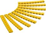 Goobay 72516 Kábeljelölő készlet "A-C" 2.5mm - Sárga (90db) (72516) (72516)