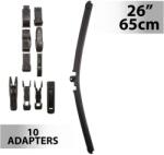 Carguard Ablaktörlő 26"/65 cm, 10 db adapterrel, 55746N
