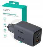 AUKEY Comet Mix 3 USB-A / 2 x USB-C Hálózati Gyorstöltő Adapter 100W - Fekete (PA-C5) (PA-C5)