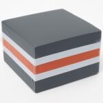 Iskola Jegyzettömb fekete-fehér-narancssárga színben 8, 5x8, 5x4cm (P1131-0503-555546) - innotechshop