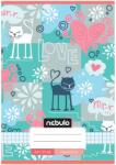 Nebulo Nebulo: Tűzött mirr-murr cuki cica mintás kockás füzet 27-32 A/5 (NR-CM-A5-12346547) - innotechshop