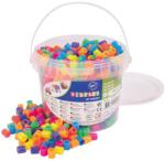 Playbox PlayBox: 9mm-es XL MAXI neon színű vasalható gyöngyök vödörben 900db-os csomag (2456325) - innotechshop