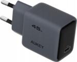 AUKEY Comet USB-C Hálózati Gyorstöltő Adapter 45W - Fekete (PA-C2) (PA-C2)