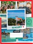 Nebulo Nebulo: Tűzött kockás Magyarország mintás füzet 87-32 A/4 (NR-OVM-A4-12348435) - innotechshop