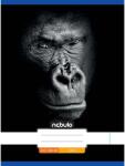 Nebulo Nebulo: Tűzött sima gorilla mintás füzet 80-32 A/4 (SI-AM-A4-12348251) - innotechshop